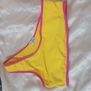 Yellow and pink bikin